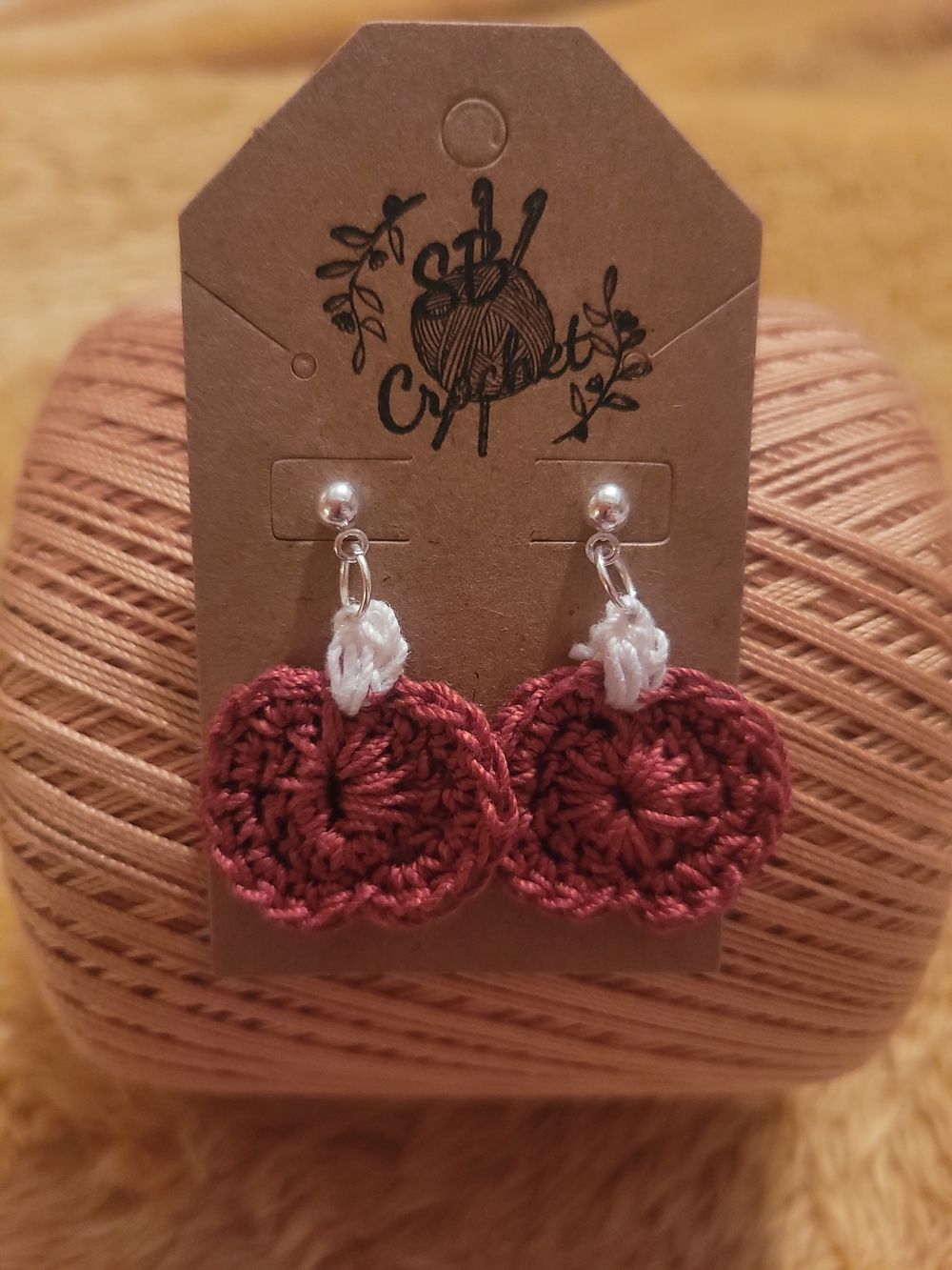 Fall/Halloween Pumpkin Stud Earrings